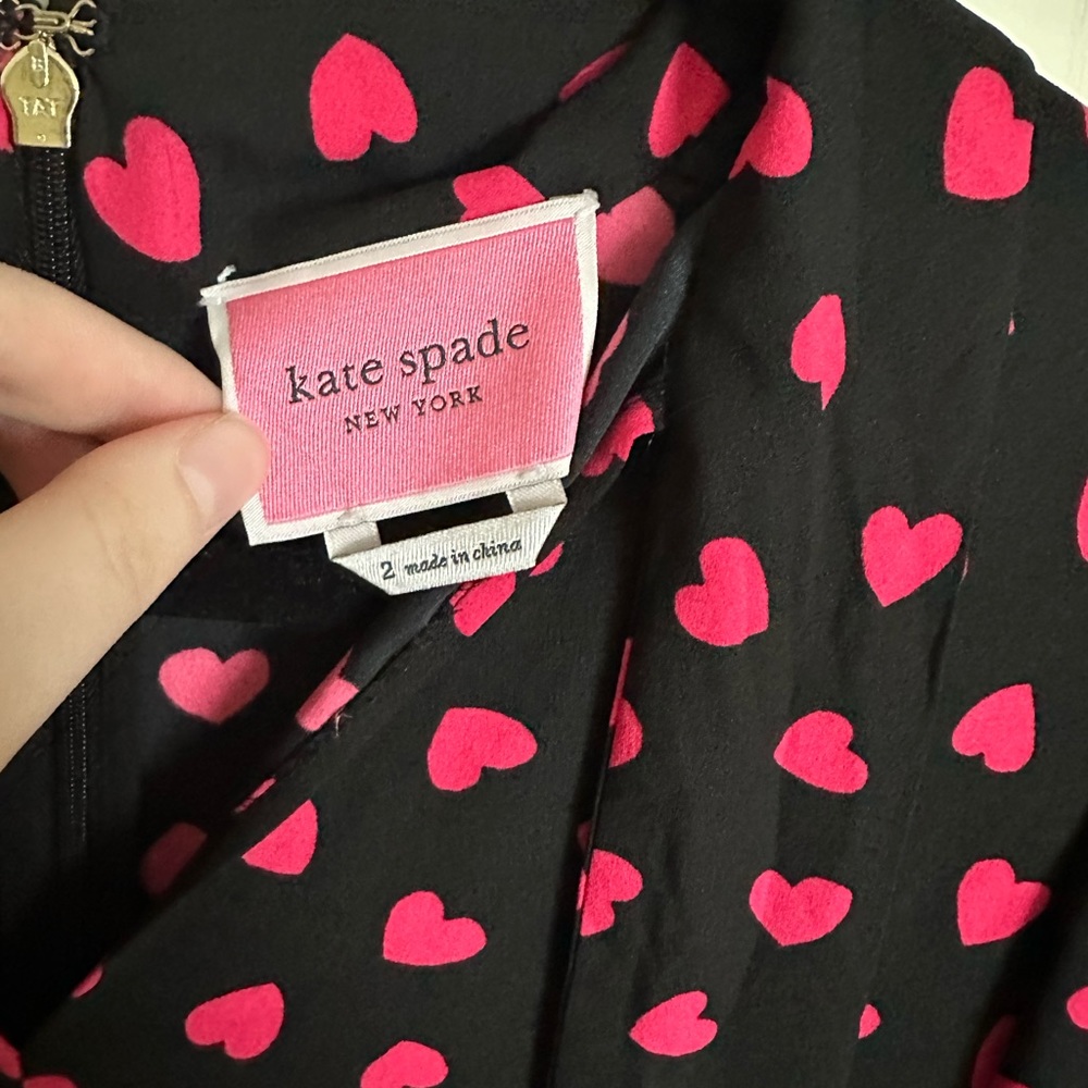 RARE KATE SPADE HEARTS DRESS - Picture 3 of 4